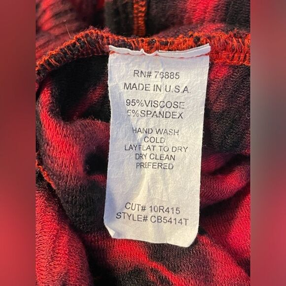 RED HAUTE Red/Black Tie-Dye Tank Top M - Picture 5 of 6